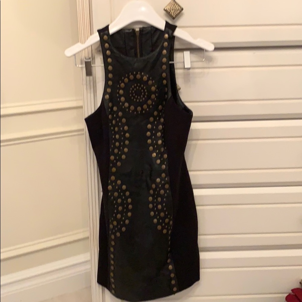 Genuine leather dress